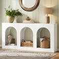 thumbnail image 7 of Tribesigns 70.9" White Console Table with Storage, 7 of 7