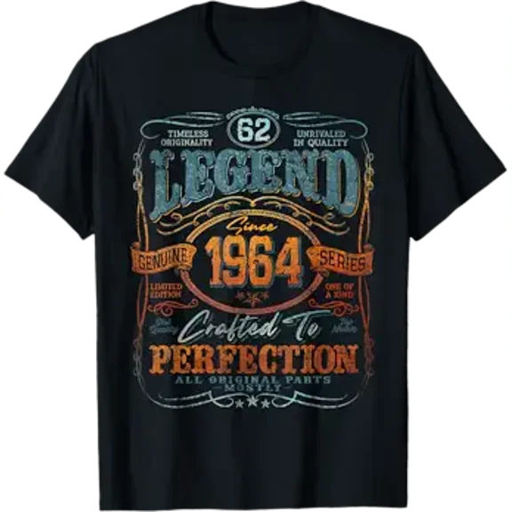 Vintage 1964 Edition Shirt 62 Year Old 62nd Birthday T-Shirt