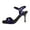 Blue, variant on Womens Ankle Strap High Heels Open Toe Stiletto Heeled Sandals Fashion Wedding Dress Pump Shoes Purple 9(42)
