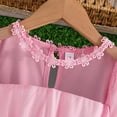 thumbnail image 4 of Toddler Tutu Dress Little Girls Irregular Tulle Princess Birthday Party Formal Dresses Pink 6-7 Years, 4 of 7