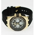 thumbnail image 3 of 42mm Montres Carlo Men's Fashion Silicone Band Dress Quartz Luxury Sports Watch (Gold), 3 of 4