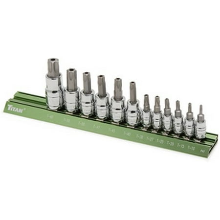

Titan Tools 16121 12 Piece Tamper-Resistant Torx Bit Set