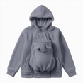 thumbnail image 7 of CAUYDY Womens Baby Pouch Hoodies with Pockets Oversized Hoodies Lightweight Baby Pouch Hooded Sweatshirt, 7 of 7