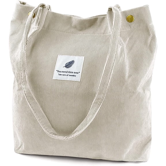 Women's twill tote bag, canvas shoulder strap handbag, with small interior pocket, casual everyday handbag