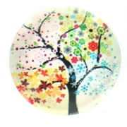 BODY ACCENTZ Snap glass tree of life blossom button charms Interchangable Jewelry