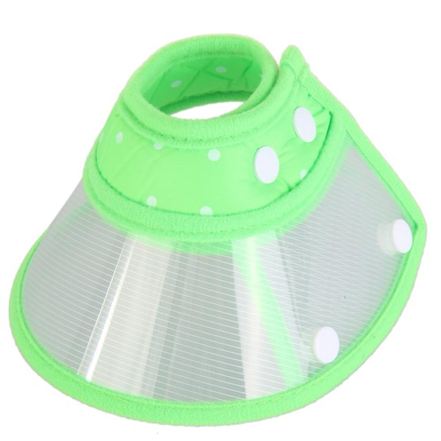 Anillo Anti-Mordeduras Para Mascotas Cubierta de recuperación de heridas para perros Collar de cono médico antimordedura para mascotas (Verde S) Sywqhk Libre de BPA