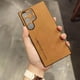 thumbnail image 1 of High-grade Anti-leather Mobile Phone Case, Anti-fall And No Fingerprints, Artificial Leather Pattern Protective Cover, Suitable For Samsung S23Ultra S22plus S21FE S20 S30ultra A72 A73 A54 A53 A52S A34, 1 of 5