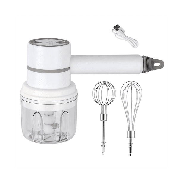 Wireless Food Mixer 3 Speed Handheld Electric Egg Beater Garlic Baking