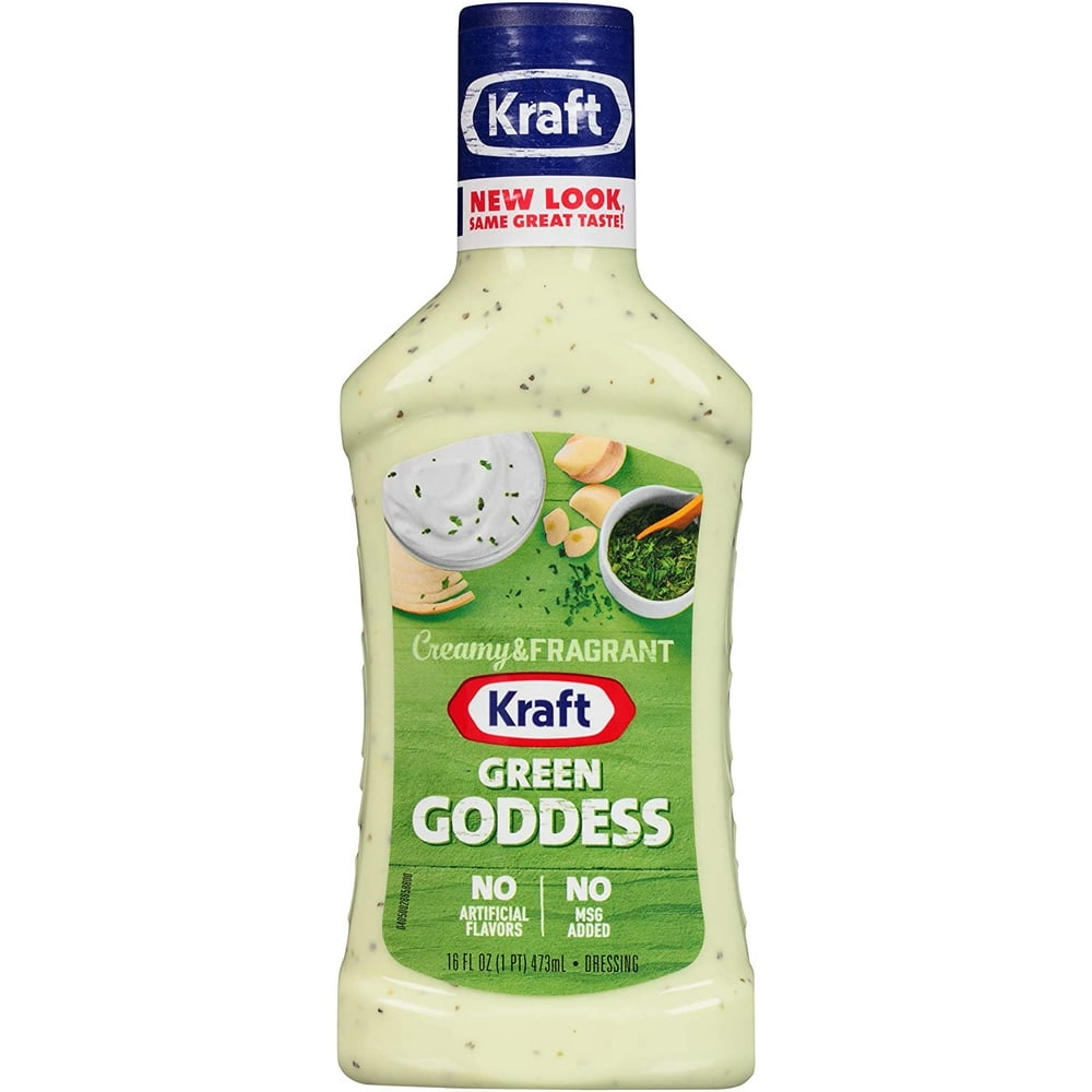 Kraft Green Goddess Seven Seas Dressing (16 oz Bottles, Pack of 6