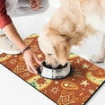 thumbnail image 2 of Dog Food Mat Featuring Mandala Exotic Artistic Elegant Classic Chic Aesthetic Vibrant Indian Tribal Design, Durable Waterproof Non-Slip, 2 of 4