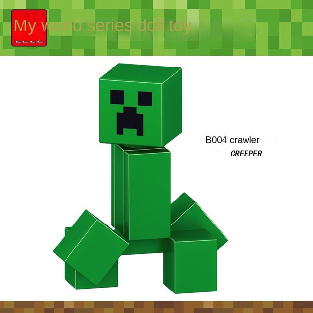 MOC Creative My game world Steve Alex Golem Enderman Zombie mushroom Mini Figura De Acción s Juguete De Para Niños Regalo