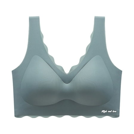 Quealent Nursing Bras for Breastfeeding  Seamless Pregnancy Maternity Bra Wireless Classic Support Nursing Bra (Green XL)