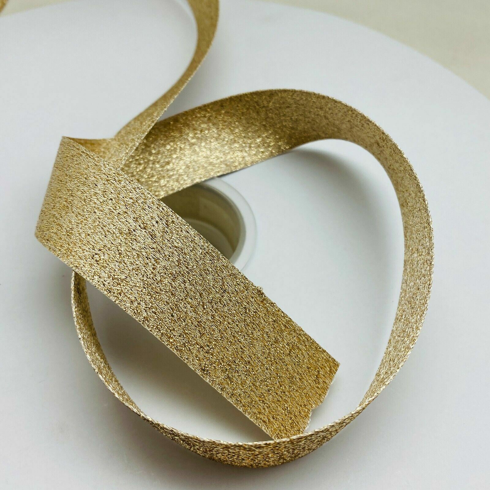 Ribbon 1 inch Gold - HOLIDAY/ WEDDING/GIFT/DECOR 70 yard ROLL CHRISTMAS SALE