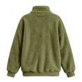 thumbnail image 4 of Half Zip Sweatshirts for Girls Kids Fuzzy Sherpa Long Sleeve Kids Pullover Cute Casual Fleece Girls Sweatshirts, 4 of 4