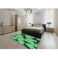 thumbnail image 4 of Ahgly Company Indoor Rectangle Patterned Deep Emerald Green Area Rugs, 2' x 3', 4 of 6