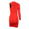 thumbnail image 4 of LLYwey s Sweater Dresses for Women 2024 Slim Hollow Hip-Wrapped Dress Evening Dress New Casual Dresses Red S, 4 of 7