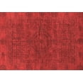 thumbnail image 1 of Ahgly Company Machine Washable Indoor Rectangle Abstract Red Modern Area Rugs, 5' x 7', 1 of 4