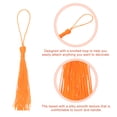 thumbnail image 3 of Unique Bargains 20Pack 5' Silky Bookmark Tassels with Loop for DIY Craft Accessory, Orange, 3 of 6