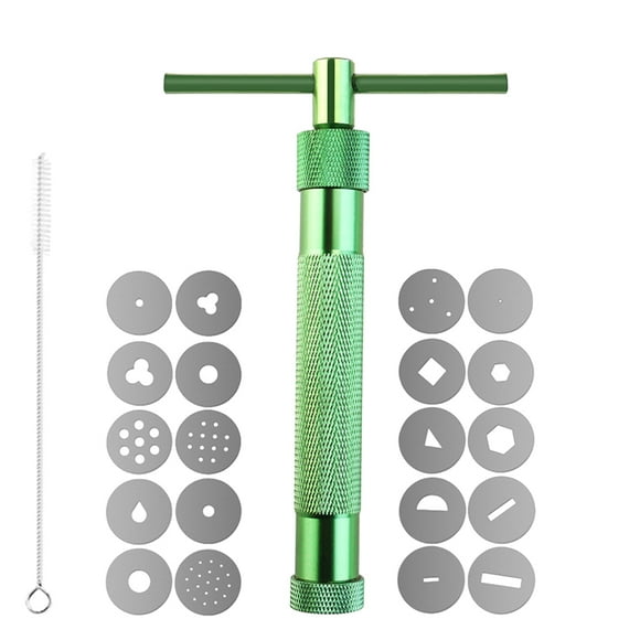 polymer clay extruder 1 Set/22pcs Portable Polymer Clay Extruder Sculpey Sculpting Tool Clay Squeezer
