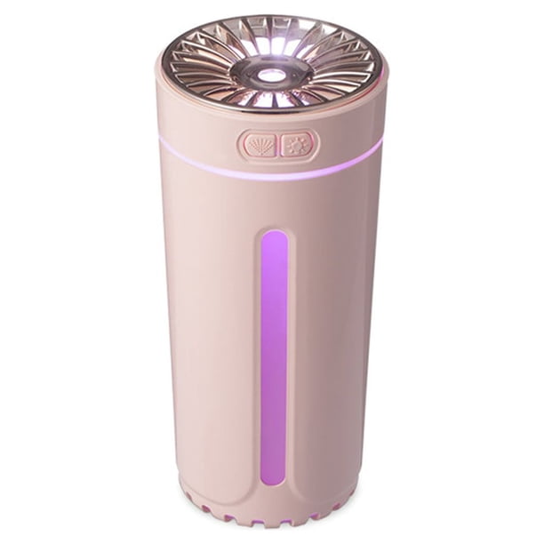 Naiovety Humidificador de aire, temporizador, difusor USB, humidificador portátil para el hogar y el coche, generador de niebla, equipo Accesorios para electrodomésticos Rosa