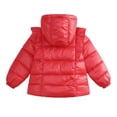 thumbnail image 2 of Esho Toddler Girls Winter Hooded Coats Jackets, Little Girls Warm Puffer Coat Snow Clothes Outerwear 1-6T, 2 of 3