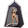 thumbnail image 1 of Carpa de ducha para acampar con forma de unicornio, 192 x 192 x 220 cm, impermeable, 1 of 9