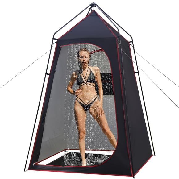 Carpa de ducha para acampar con forma de unicornio, 192 x 192 x 220 cm, impermeable