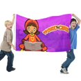 thumbnail image 2 of WordGirl Bandera impresa con temática, regalo perfecto para fanáticos, amigos y familiares, y adecuada para actividades al aire libre e interiores, decoraciones de fiesta. 120*180CM, 2 of 6