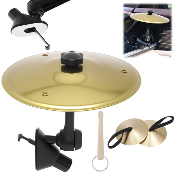 Grusce Car Crash Cymbal Air Vent Mini Drum Crash Cymbal For Car Ve