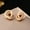 Rose gold, variant on 2024 fall Roman numerals rhinestones earrings titanium steel wowen's jewelry-Rose gold