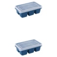 thumbnail image 3 of Moldes para bandejas de cubitos de hielo Toystoory con tapa de silicona Amarillo Verde claro Azul, 3 of 6