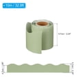thumbnail image 2 of Uxcell 2.24"x32.8Ft Bulletin Board Border,Scalloped Trim Strips Wall Decor, Matte Green, 2 of 6