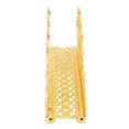 thumbnail image 3 of Gold Iron Desktop Napkin Holder Napkin Storage Rack for Hotel Restaurant Home Dining Table Floral Pattern, 3 of 4