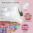 thumbnail image 5 of Niece Gifts from Auntie - Gifts for Niece from Aunt Uncle - to My Niece\u2018s Blanket from Aunt - Christmas Mothers Day Birthday Graduation - Best Nieces Present - Soft Flannel Throw Blanket 50"x60", 5 of 6