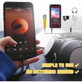 thumbnail image 3 of HAHDAXIA Mini Microphone,Portable Vocal Tiny Microphone, Asmr Microphone,Phone Microphone, Mini Karaoke Microphone for Voice Recording Chatting and Singing On iPhone,Android,Laptop Notebook（, 3 of 7