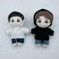 thumbnail image 5 of Niannyyhouse Sudadera con Capucha Sólida Suelta Jeans Gafas Zapatos De Cuero Altos 10 Cm 15 Cm 20 Cm Ropa De Muñeca De Felpa Peluche Suave Accesorios De Vestir (A2 20 Cm), 5 of 5