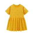 thumbnail image 1 of Qudderr Robe Dessin Animé pour Bébé Fille 1-8 Ans Manches Courtes Robes en Coton Filles Été Col Rond Robe d'Été pour Enfants, 1 of 9