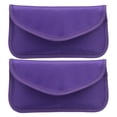 thumbnail image 1 of Bolsas Faraday Uxcell, bolsa de llaves bloqueadora de señales, protección contra robo de automóviles, billetera de escudo RFID GPS, color púrpura, 1 of 1
