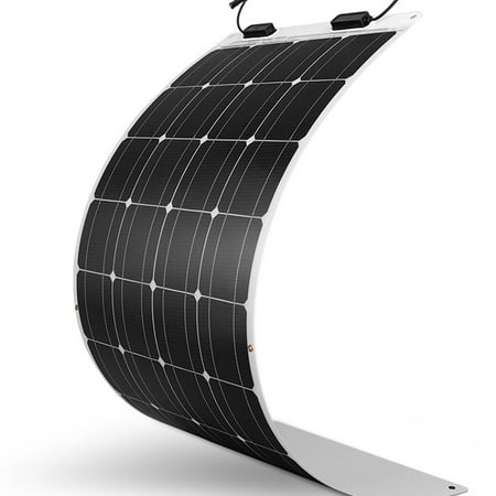 UPC: 0816360027188 | Renogy Flexible Solar Panel 100 Watt 12 Volt Monocrystalline Flexible Bendable Mono Off-Grid Charger for Marine RV Cabin Van Car Uneven Surfaces
