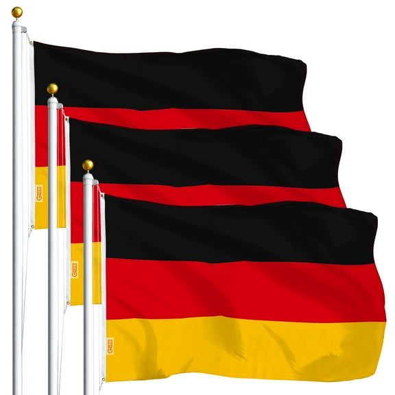 Germany German Flag 3x5FT 3-Pack Printed Polyester By G128