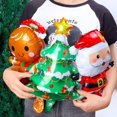 thumbnail image 4 of 50/1 piezas de globos de papel de aluminio para Navidad, globo con forma de hombre de jengibre y Papá Noel para árbol de Navidad, juguetes para niños, regalos para el hogar, decoración para fiestas de, 4 of 5