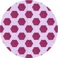 thumbnail image 1 of Ahgly Tapis Rond Lavable en Machine Intérieur Transitionnel Fleur Rose, 3 Pieds Rond, 1 of 7