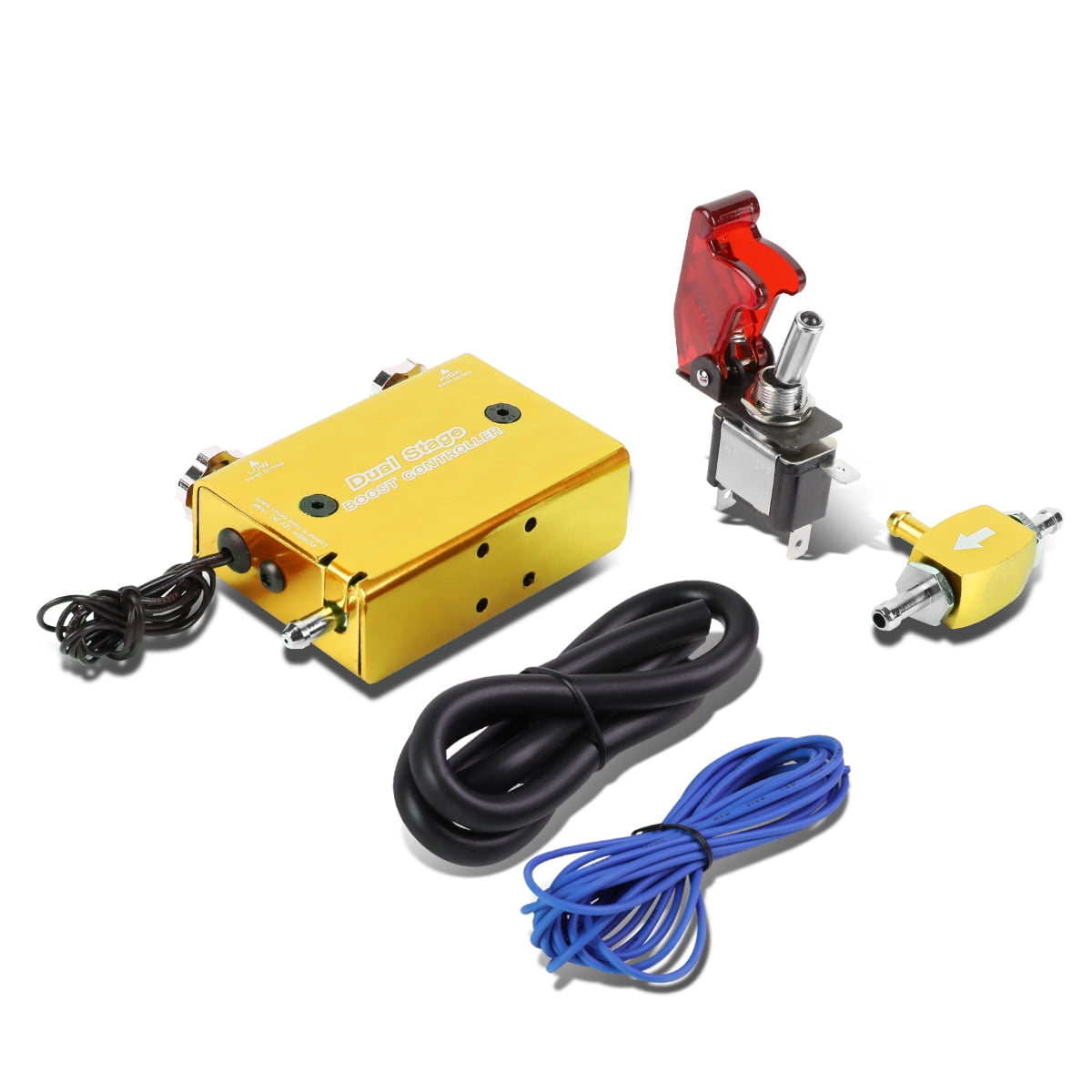 Dual Stage Turbocharger Boost Electronic Controller Kit + Rocket Switch