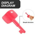thumbnail image 4 of DECORNIJIA 20 Pcs Touches de Réinitialisation en Plastique Rouge Bouton d'Urgence Forme Rectangulaire pour Systèmes de Sécurité, 4 of 5