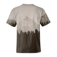 thumbnail image 6 of Men's Fashion T-Shirts Graphic Tees Mountain Views Print Tee for Men Khaki XXXXL, 6 of 6