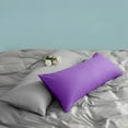thumbnail image 7 of Flxxie 2 Pack 100% Brushed Microfiber Body Pillow Covers, Ultra Soft and Cozy Full Body Pillowcases for Adults, 20" x 54", Purple (Not Include Body Pillow), 7 of 7