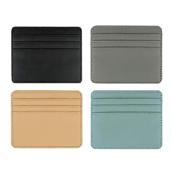 Slim Minimalist Pocket Wallet, for Men Women Credit Card Holder, 1 set of 4