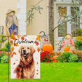 thumbnail image 3 of JANS.NO1 Golden Retriever Fall Dog Garden Flag for Outside Welcome Garden Flags Thanksgiving Double Sided Front Yard Small Flag Burlap Vertical Outside Decor Outdoor Seasonal Decorations, 3 of 4