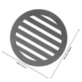 thumbnail image 2 of QUMIIRITY Iron Fire Grate Grey Round With Enhanced Ventilation 1Set, 2 of 6