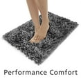 thumbnail image 3 of Mainstays Performance Bath Rug, Grey, Shiny Chenille Top, Memory Foam, 17x24”, 3 of 6